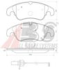 A.B.S. 37587 Brake Pad Set, disc brake